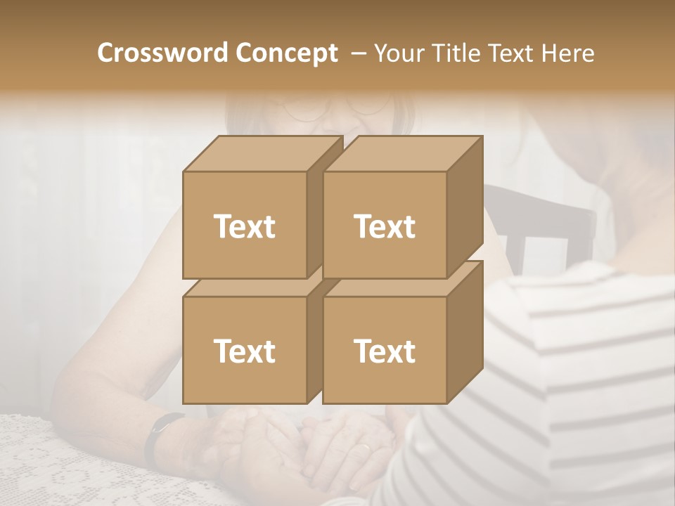 Assistance Smiling Female PowerPoint Template