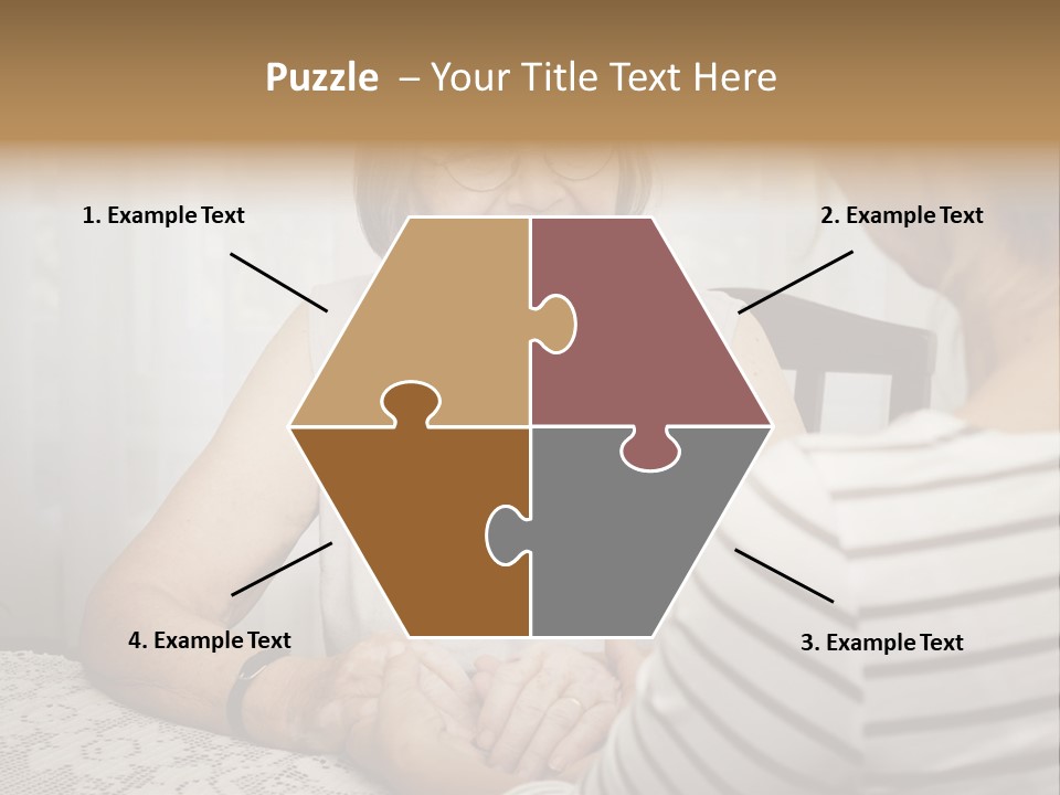 Assistance Smiling Female PowerPoint Template