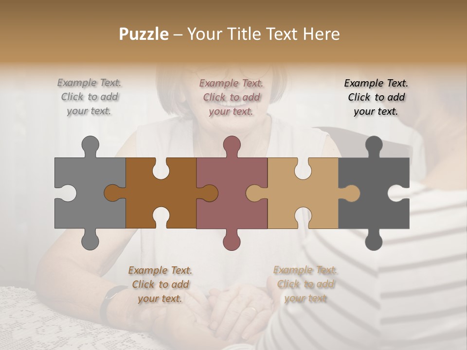 Assistance Smiling Female PowerPoint Template