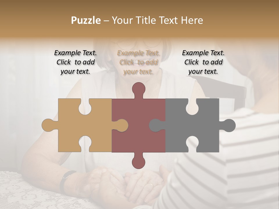 Assistance Smiling Female PowerPoint Template