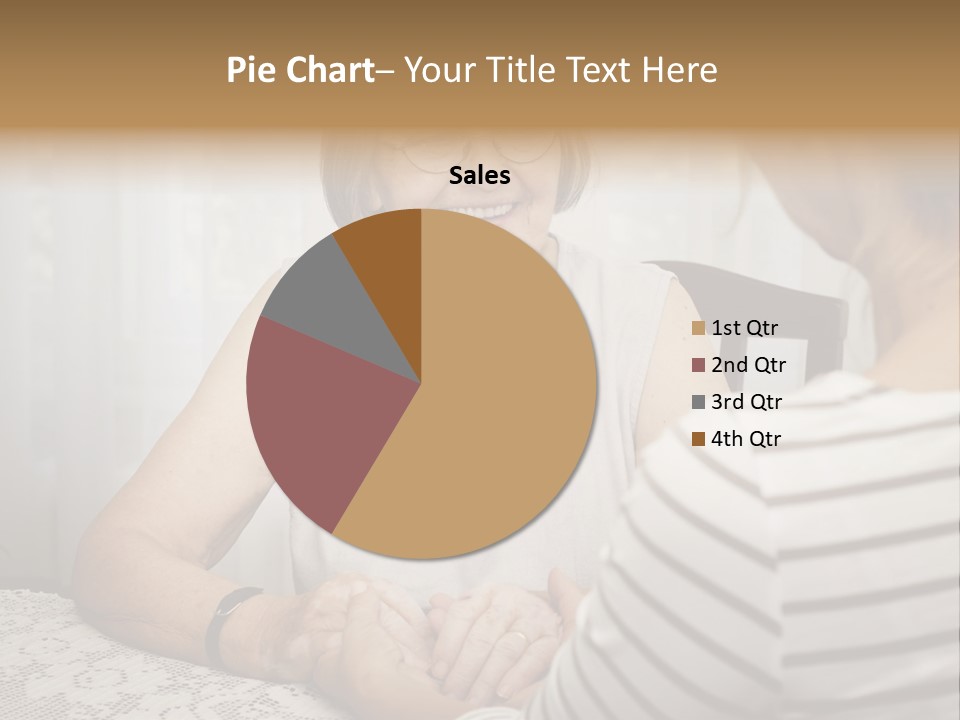 Assistance Smiling Female PowerPoint Template