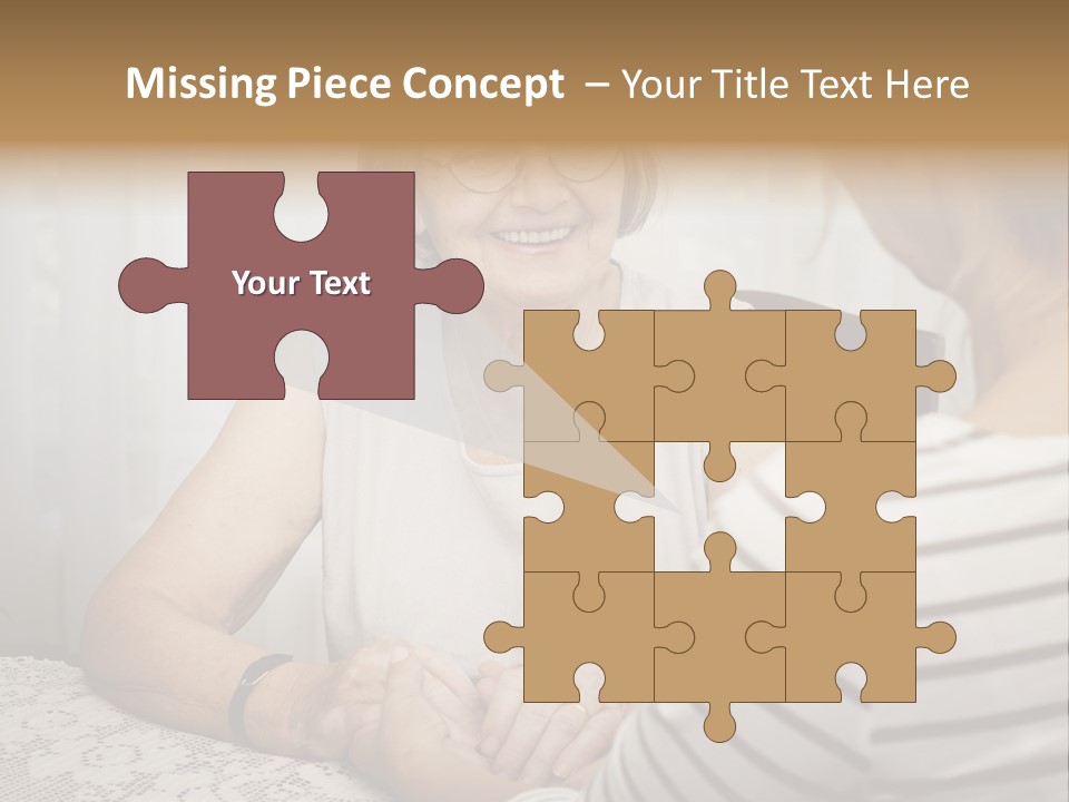 Assistance Smiling Female PowerPoint Template