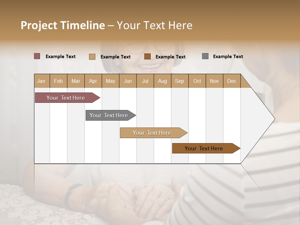 Assistance Smiling Female PowerPoint Template