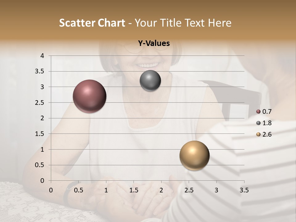 Assistance Smiling Female PowerPoint Template