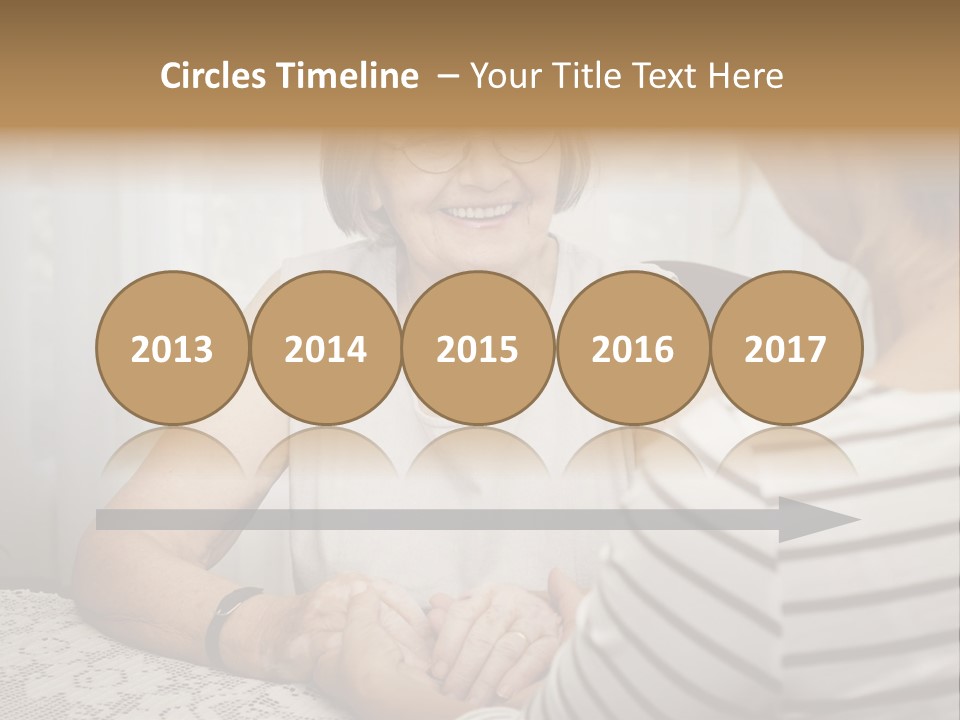 Assistance Smiling Female PowerPoint Template