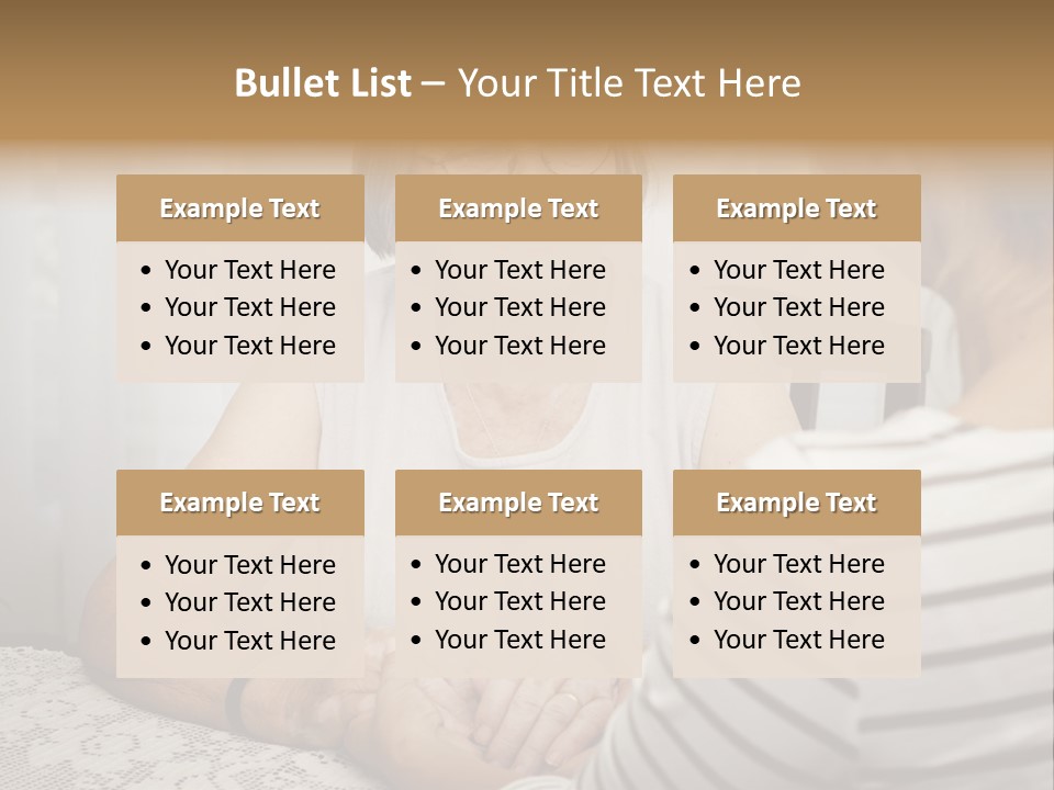 Assistance Smiling Female PowerPoint Template