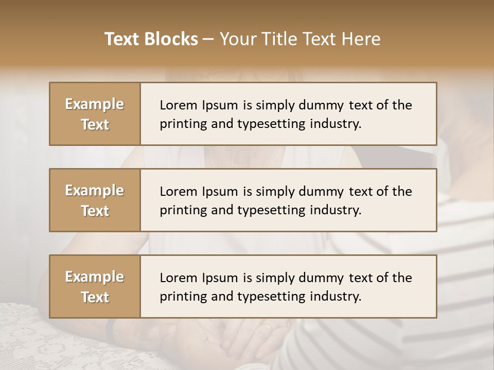 Assistance Smiling Female PowerPoint Template