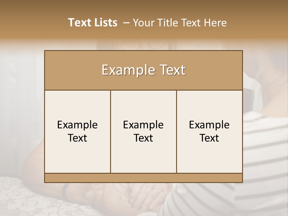 Assistance Smiling Female PowerPoint Template