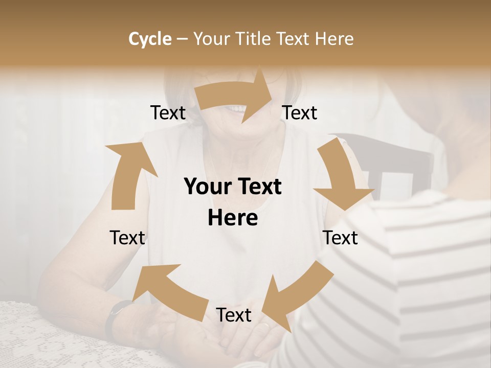 Assistance Smiling Female PowerPoint Template