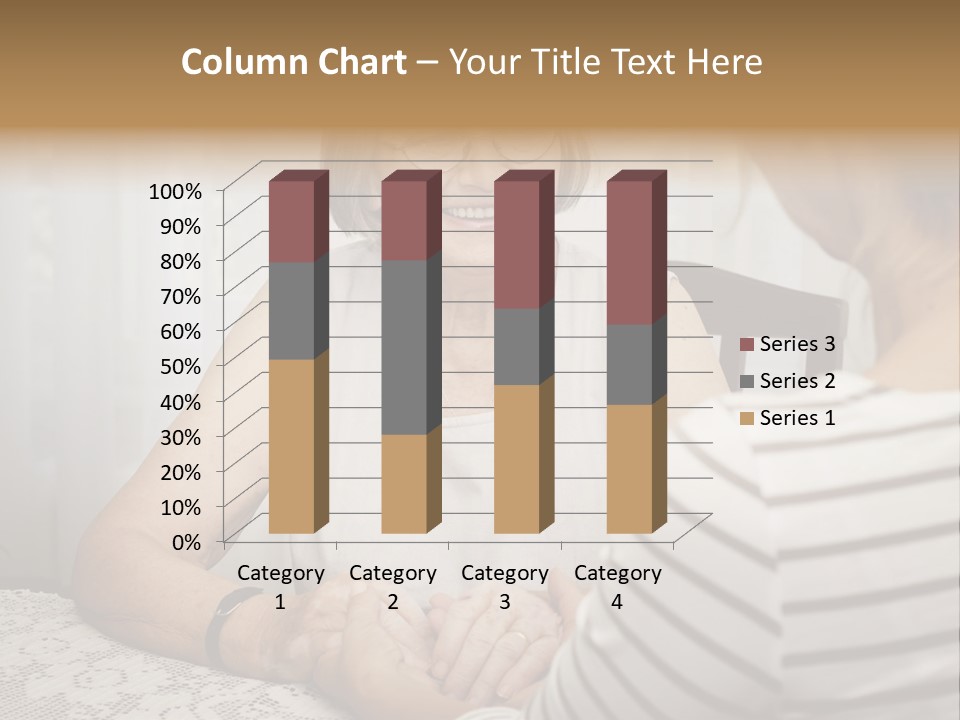 Assistance Smiling Female PowerPoint Template