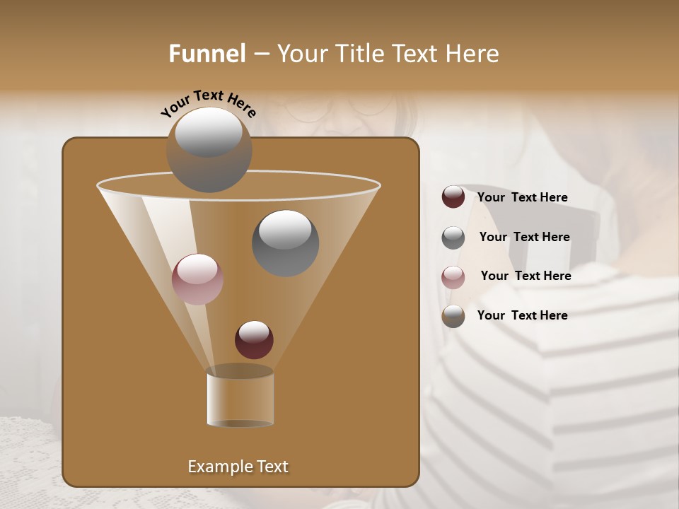 Assistance Smiling Female PowerPoint Template