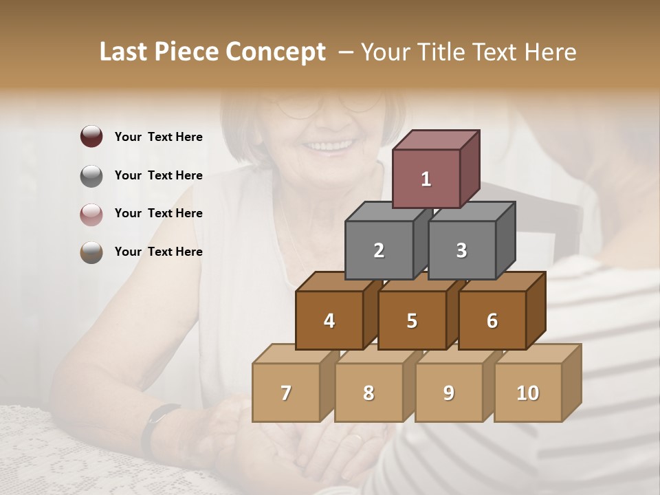 Assistance Smiling Female PowerPoint Template