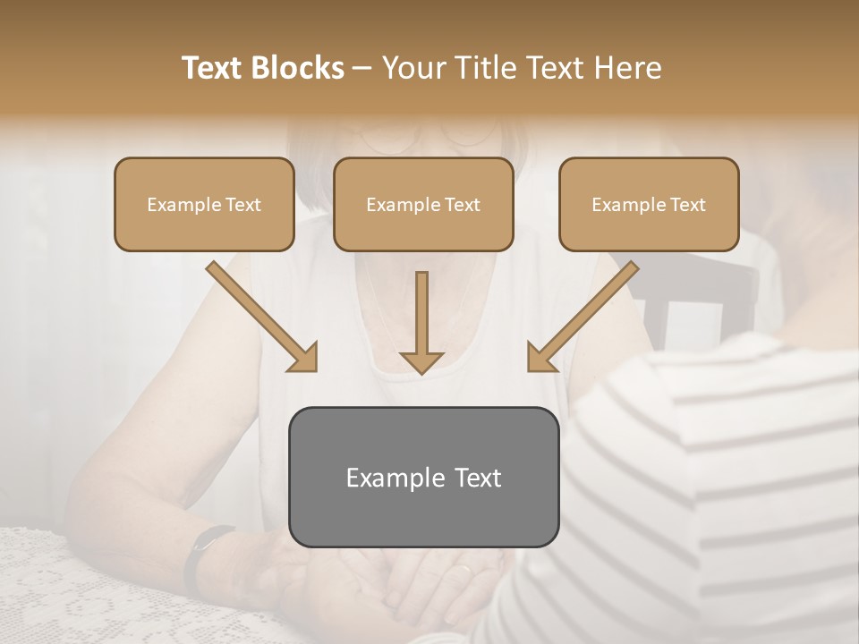 Assistance Smiling Female PowerPoint Template
