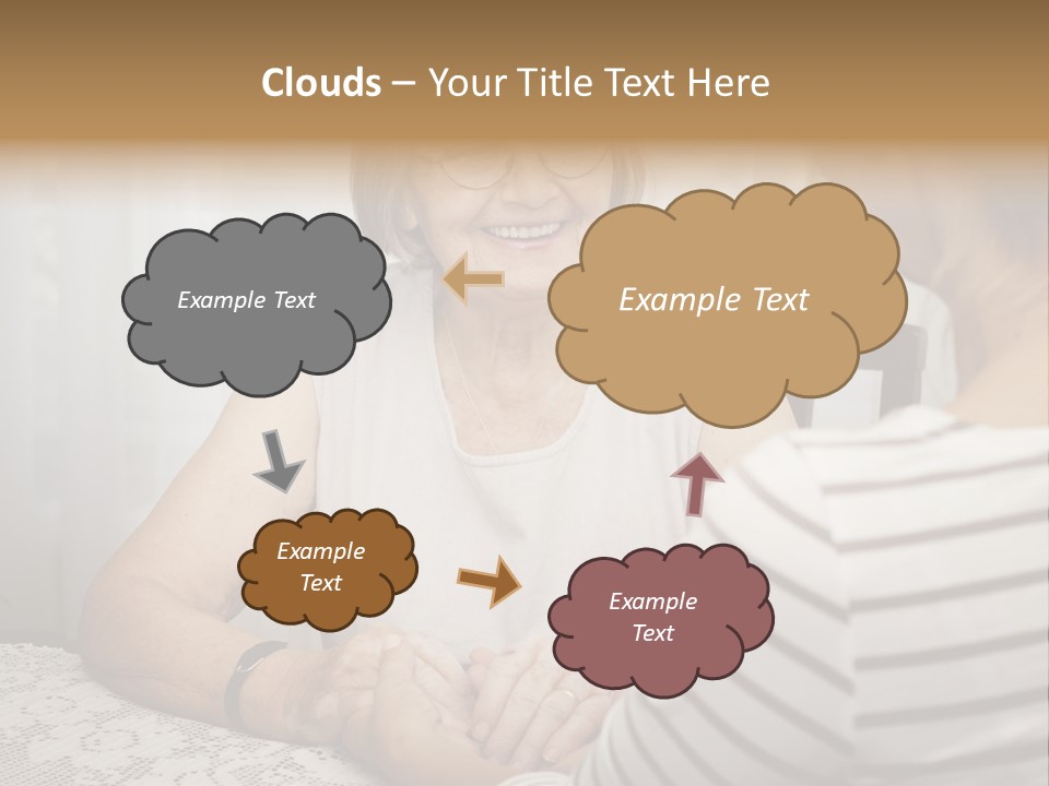 Assistance Smiling Female PowerPoint Template
