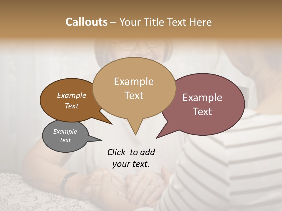 Assistance Smiling Female PowerPoint Template