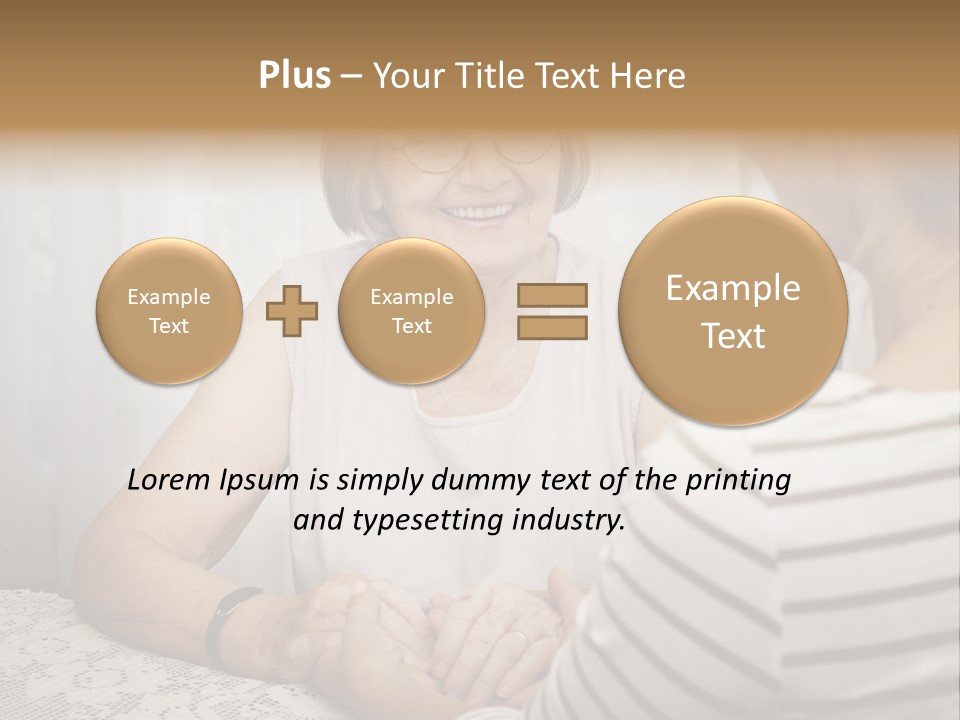 Assistance Smiling Female PowerPoint Template