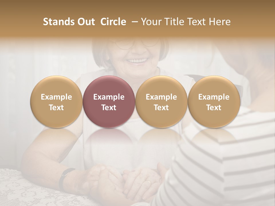 Assistance Smiling Female PowerPoint Template