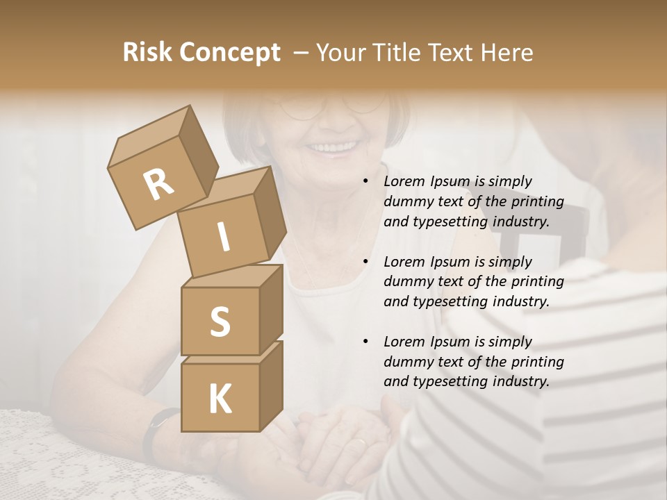 Assistance Smiling Female PowerPoint Template