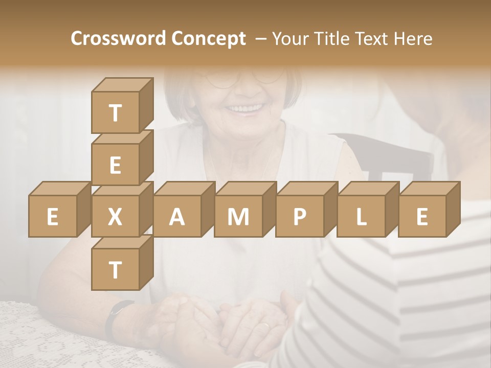 Assistance Smiling Female PowerPoint Template