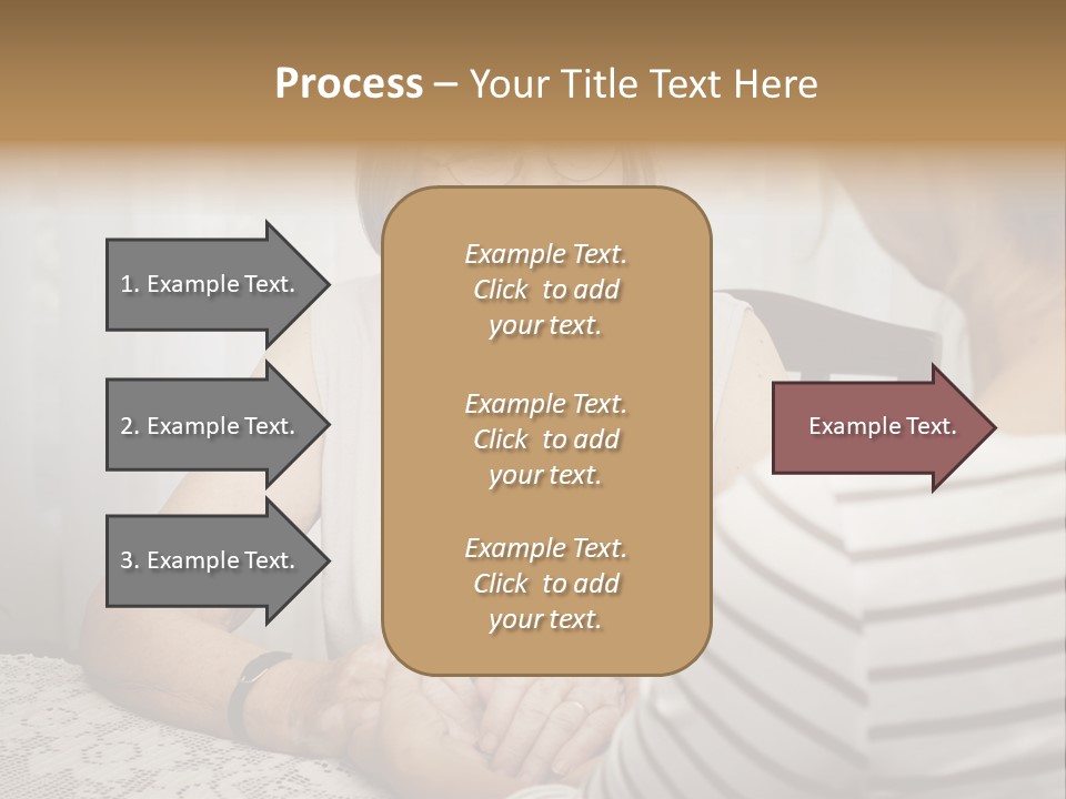 Assistance Smiling Female PowerPoint Template