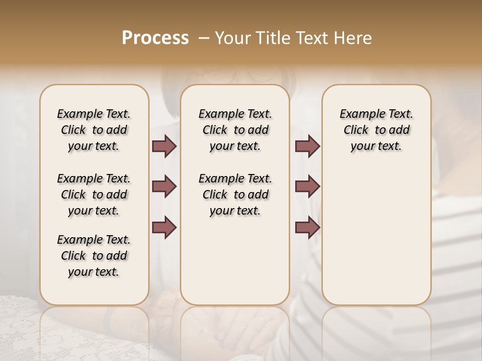 Assistance Smiling Female PowerPoint Template