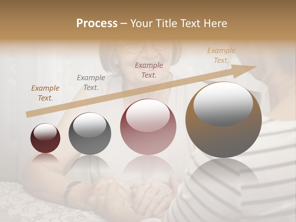 Assistance Smiling Female PowerPoint Template