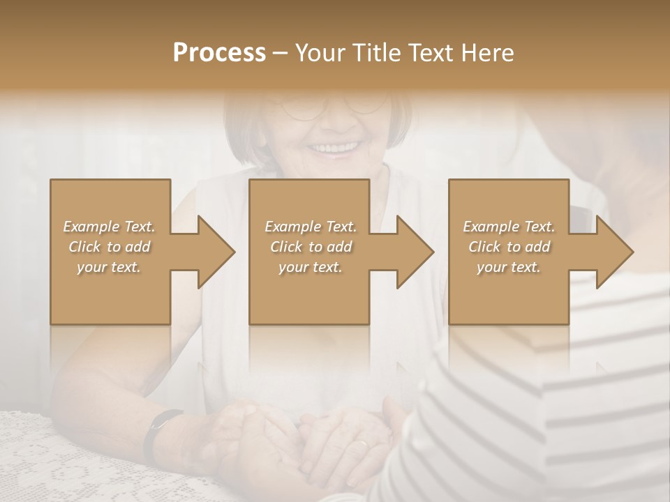 Assistance Smiling Female PowerPoint Template