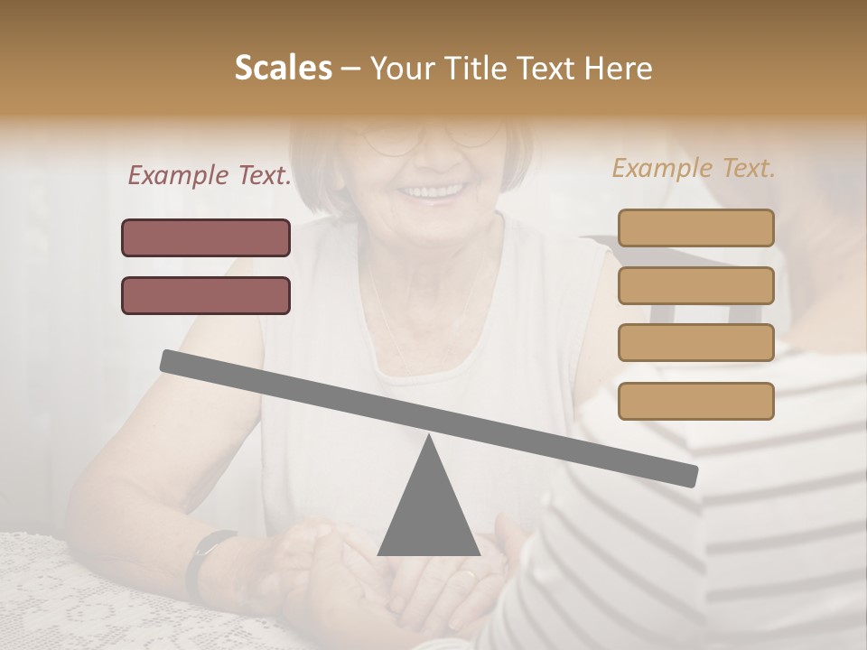 Assistance Smiling Female PowerPoint Template