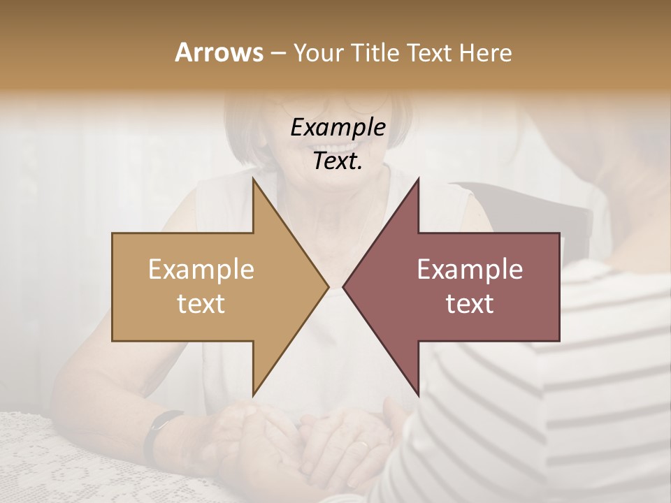 Assistance Smiling Female PowerPoint Template