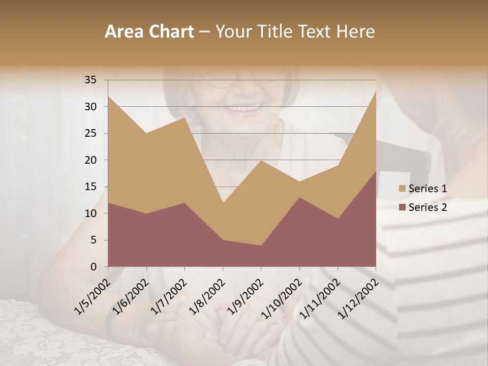 Assistance Smiling Female PowerPoint Template