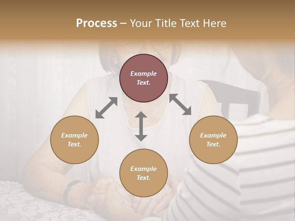 Assistance Smiling Female PowerPoint Template