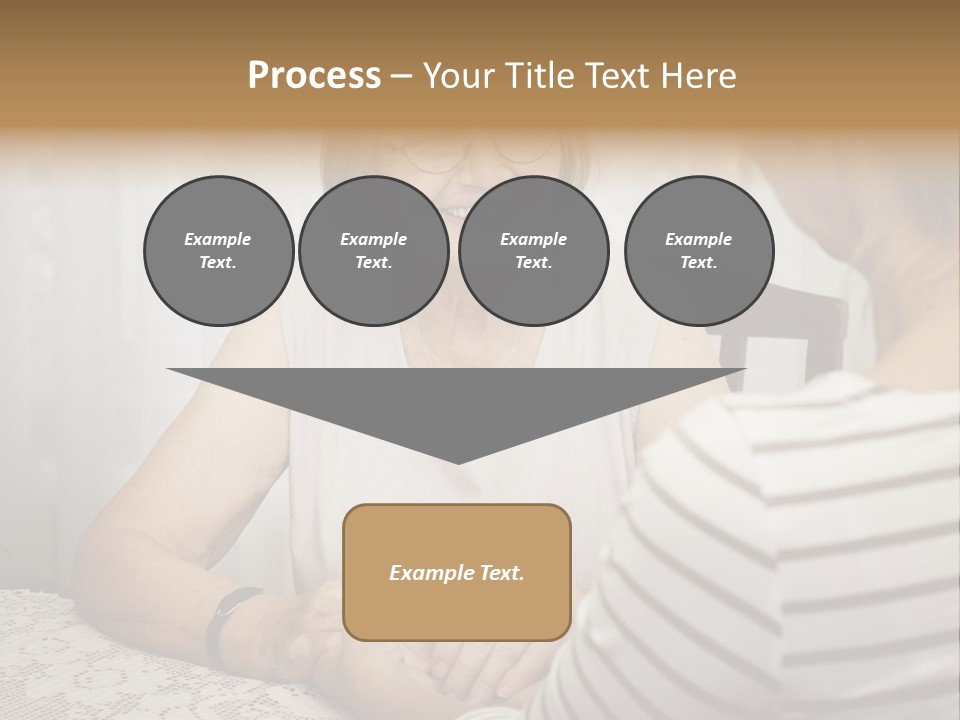 Assistance Smiling Female PowerPoint Template