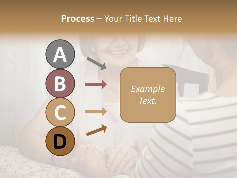 Assistance Smiling Female PowerPoint Template