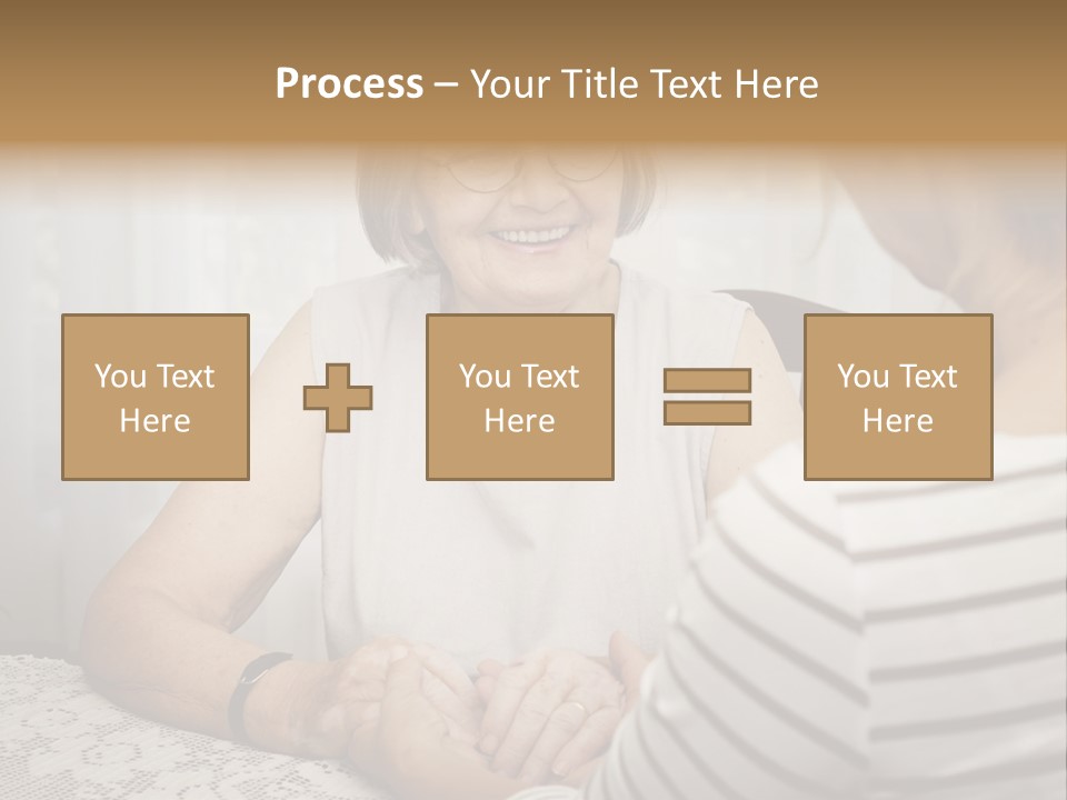 Assistance Smiling Female PowerPoint Template