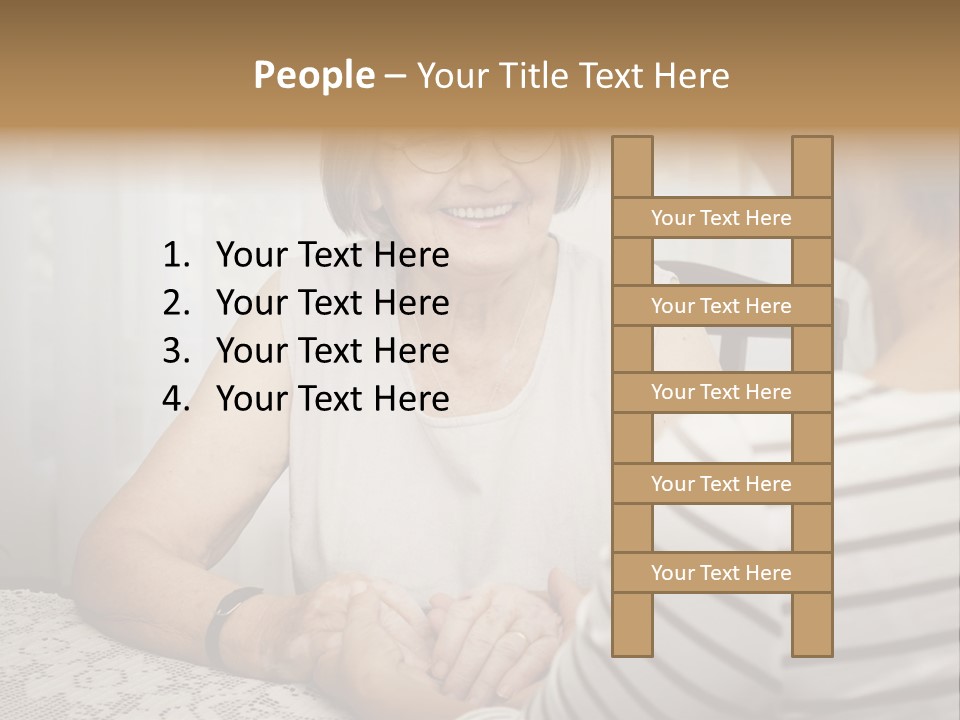 Assistance Smiling Female PowerPoint Template
