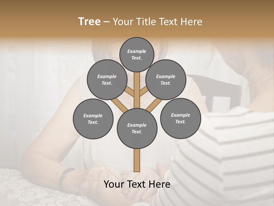 Assistance Smiling Female PowerPoint Template