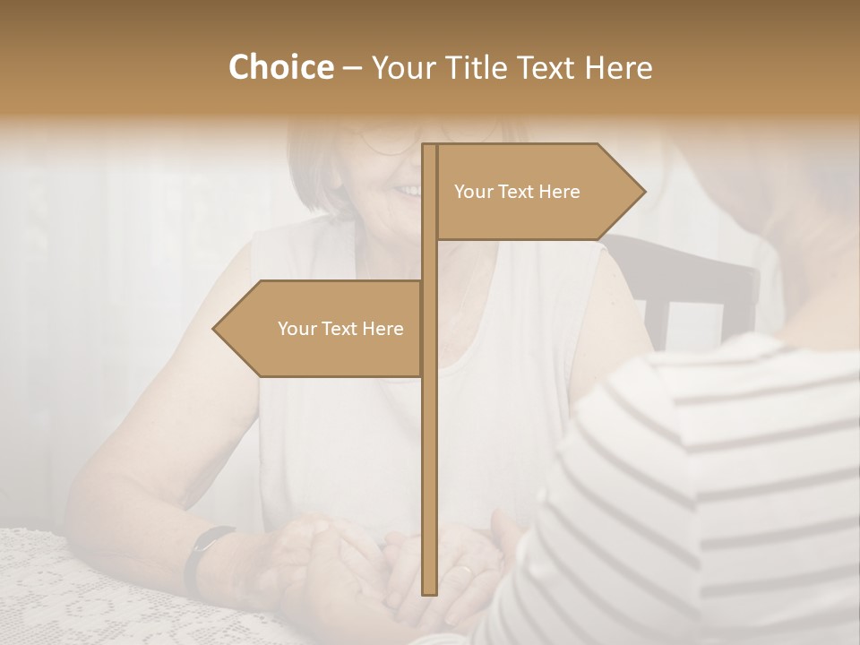 Assistance Smiling Female PowerPoint Template