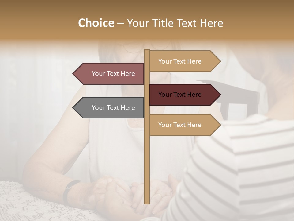 Assistance Smiling Female PowerPoint Template