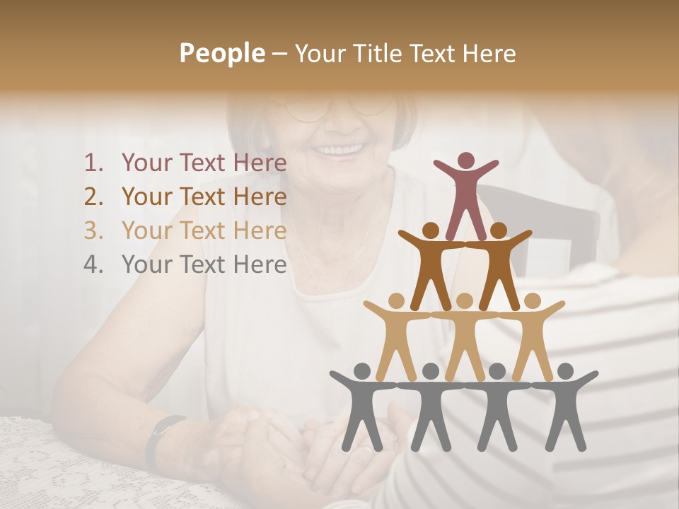 Assistance Smiling Female PowerPoint Template