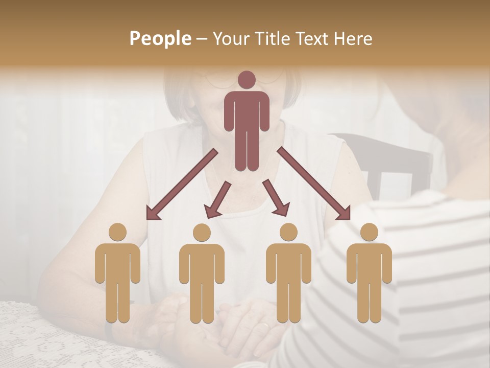 Assistance Smiling Female PowerPoint Template