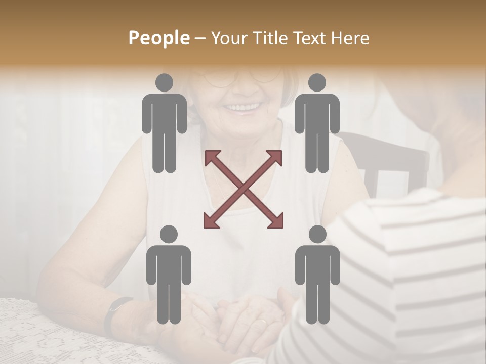Assistance Smiling Female PowerPoint Template