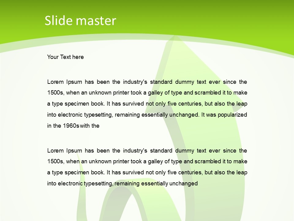 Abstract Direction Twirl PowerPoint Template