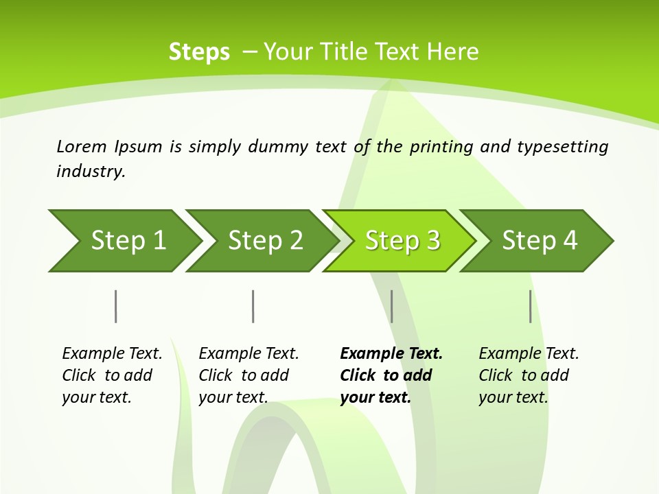 Abstract Direction Twirl PowerPoint Template