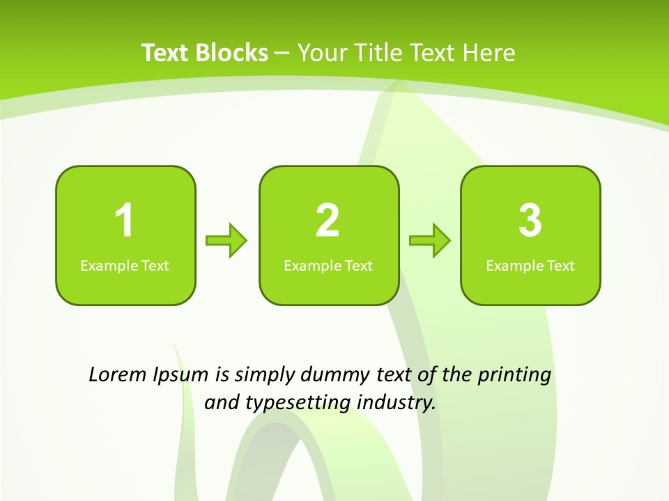 Abstract Direction Twirl PowerPoint Template