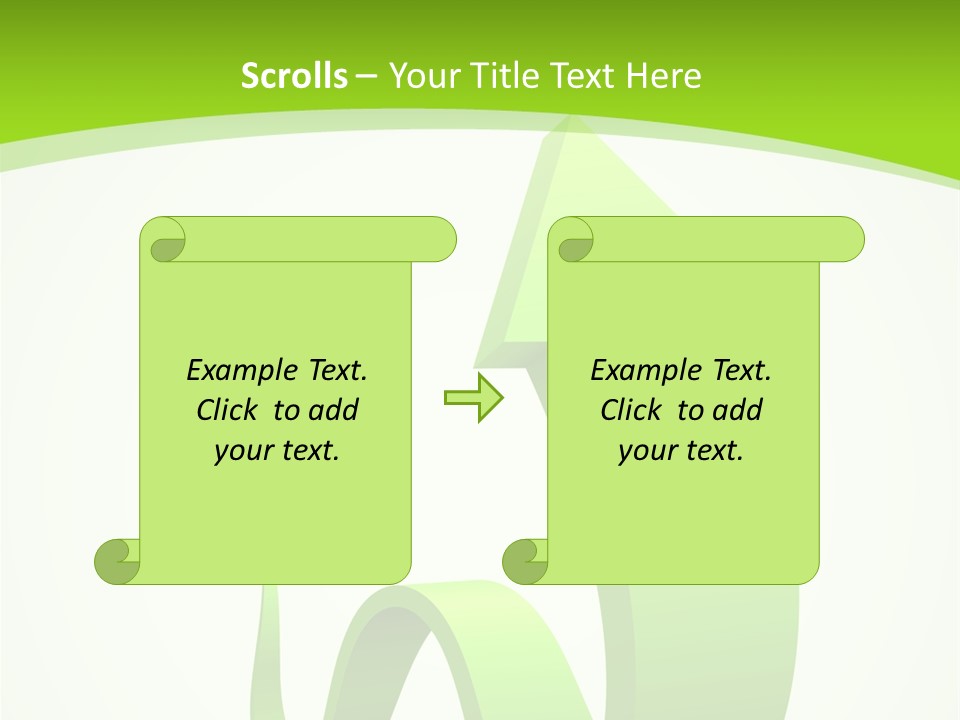 Abstract Direction Twirl PowerPoint Template