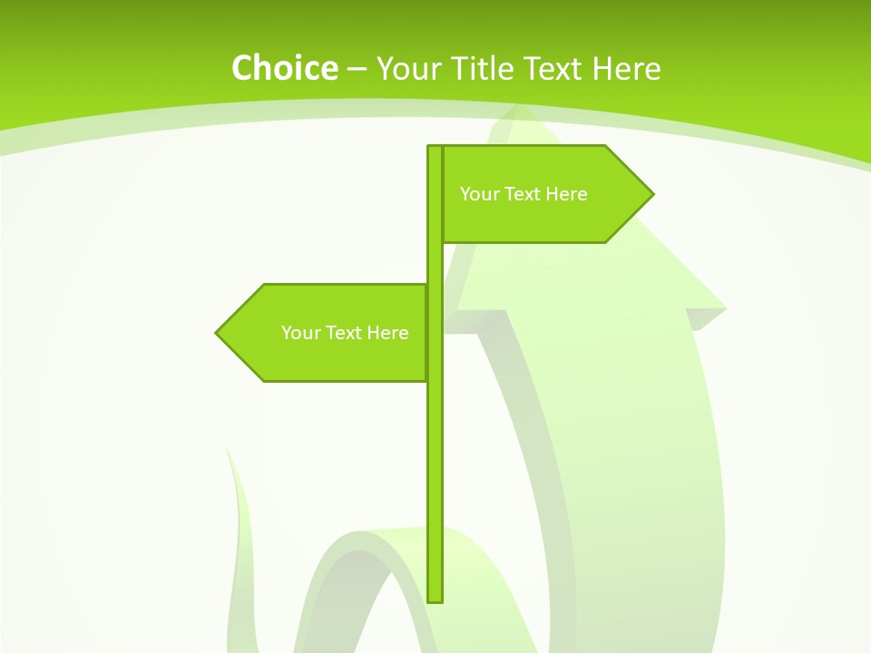 Abstract Direction Twirl PowerPoint Template