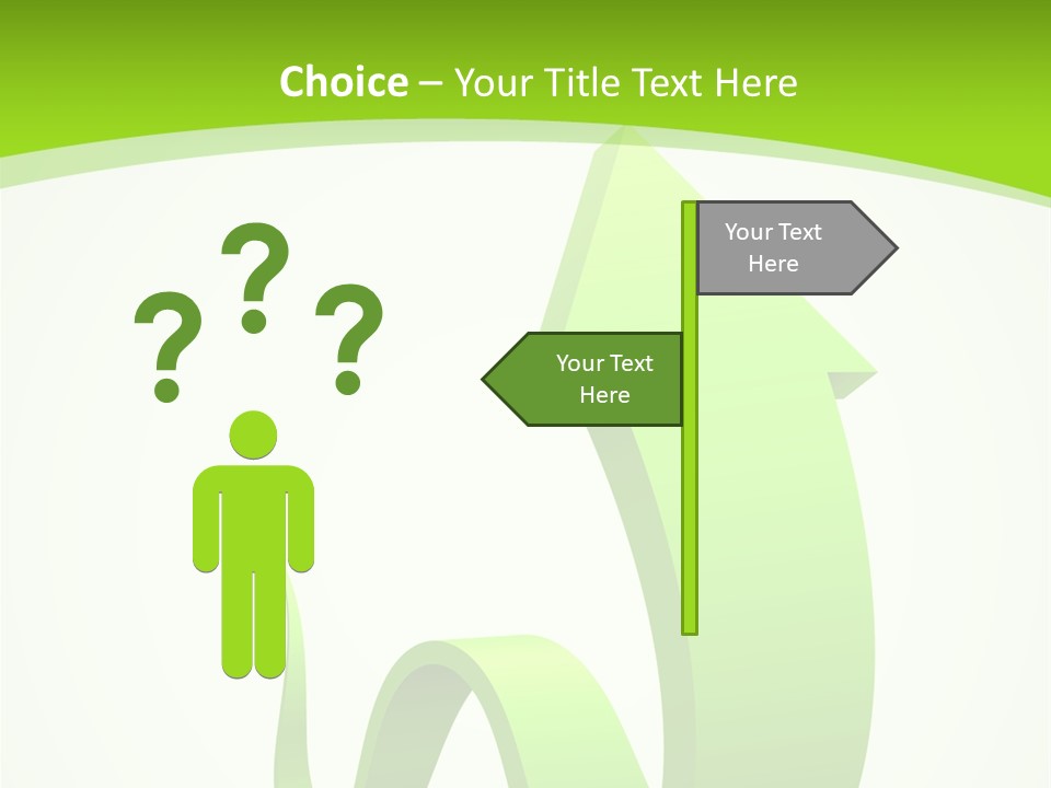 Abstract Direction Twirl PowerPoint Template