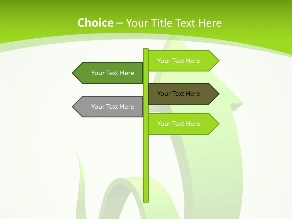 Abstract Direction Twirl PowerPoint Template