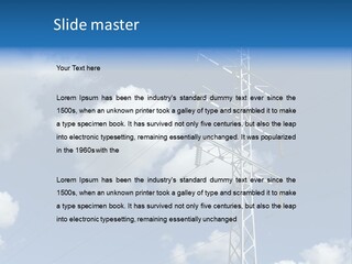 Supply Electrical Line PowerPoint Template