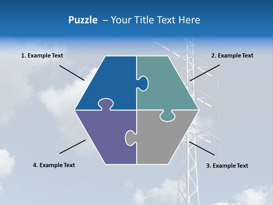 Supply Electrical Line PowerPoint Template
